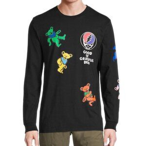 Grateful Dead Dancing Bears Long Sleeve T-Shirt Black Men’s Medium Band Tee